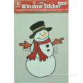 snowman christmas fridge magnet, christmas gel window decoration